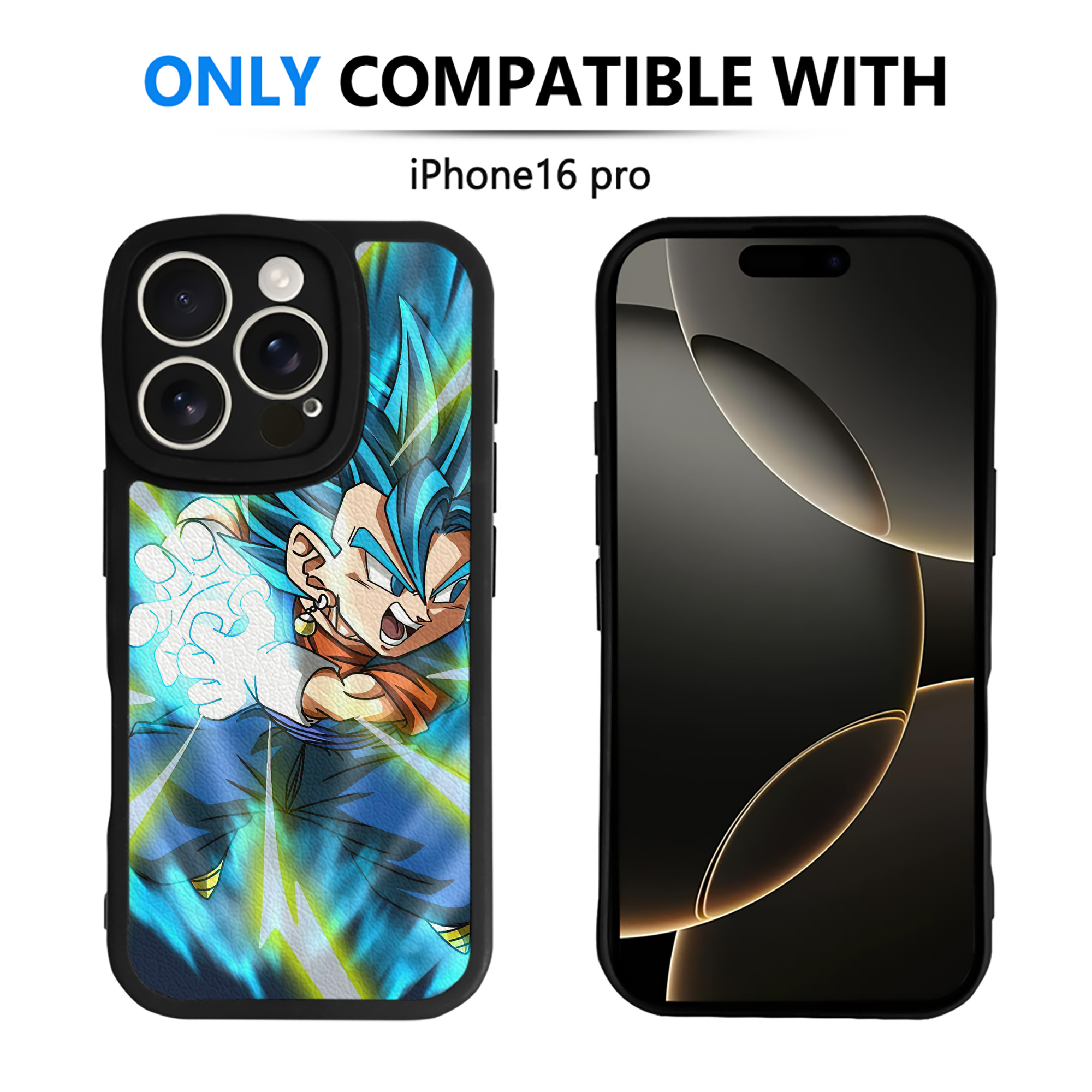 （画像用） ドラゴンボール DRAGON BALL 【iPhone 16シリーズ対応】シリコンスマホケース（レザー調） 材質：シリコン